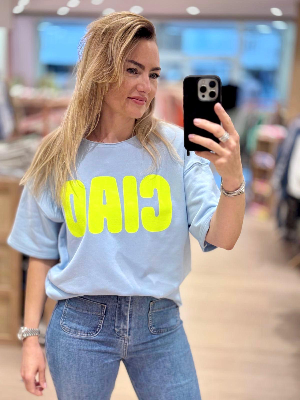 Sweat-shirt manches courtes