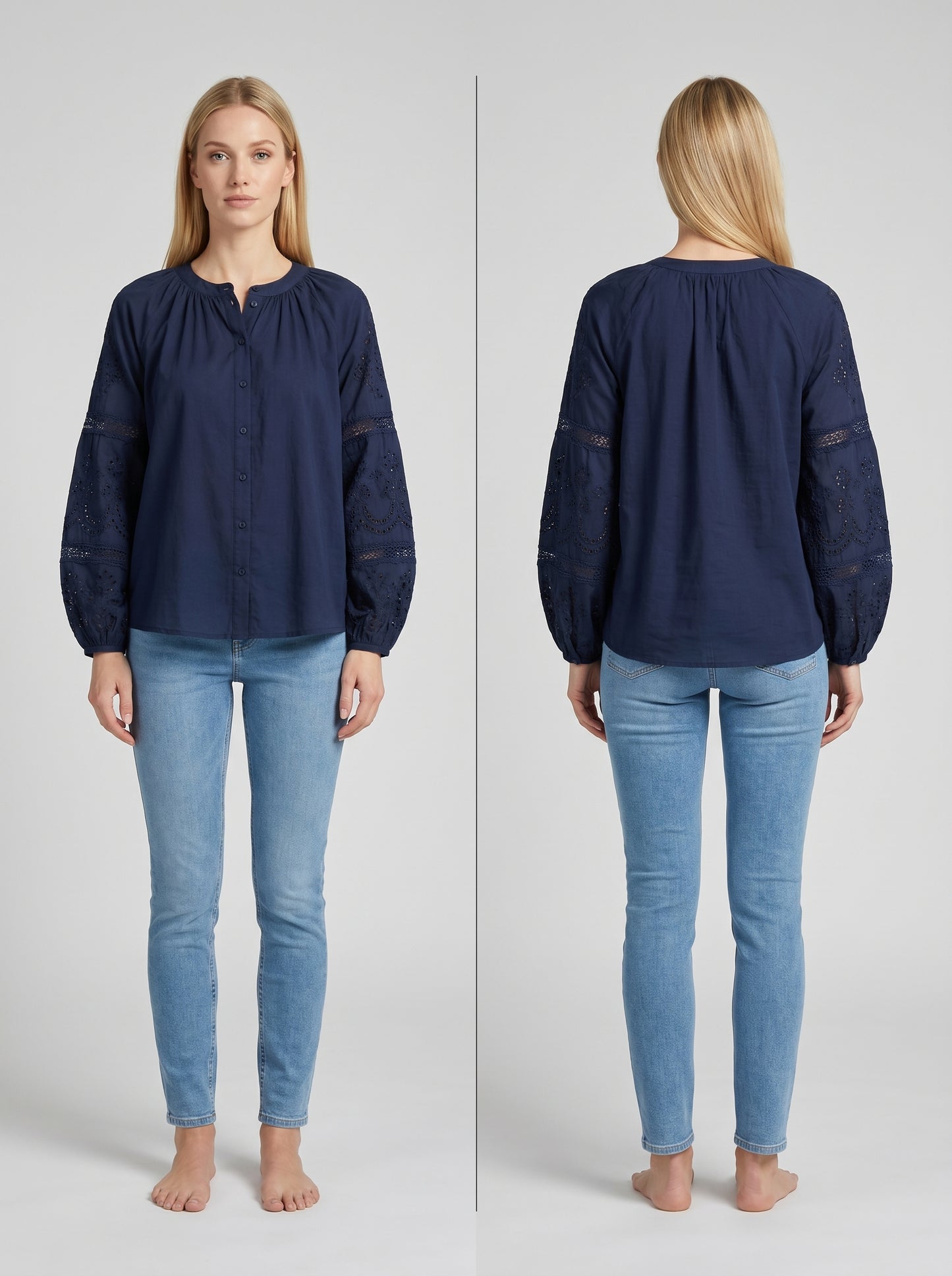 Blouse avec broderie
