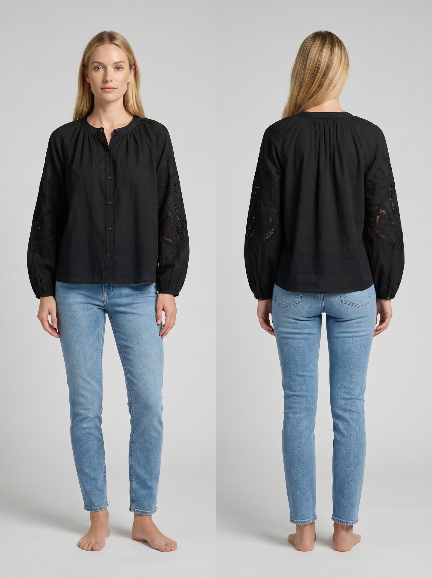 Blouse avec broderie