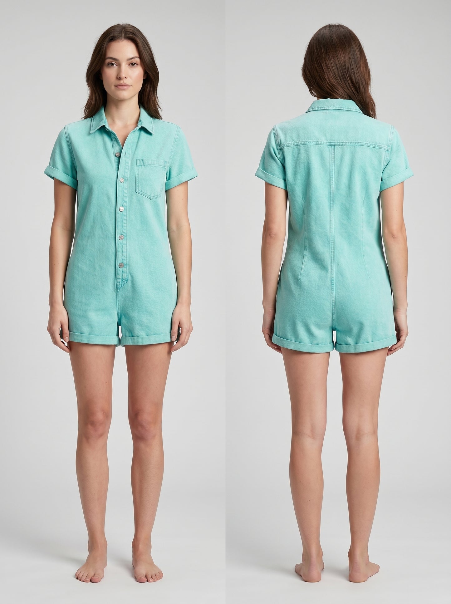 Combi short en jean