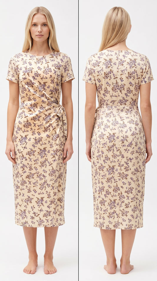 Robe à motif florale