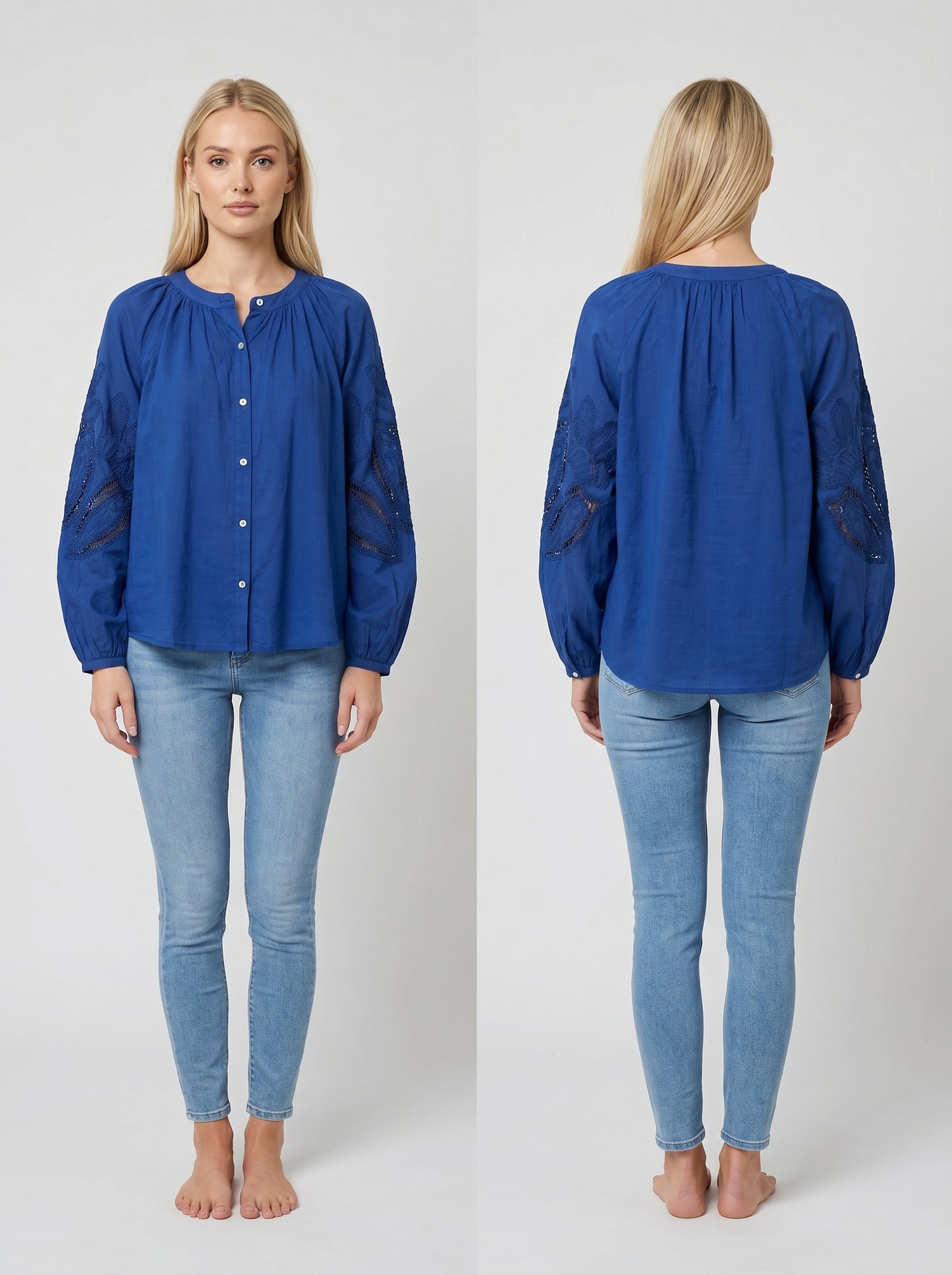 Blouse avec broderie
