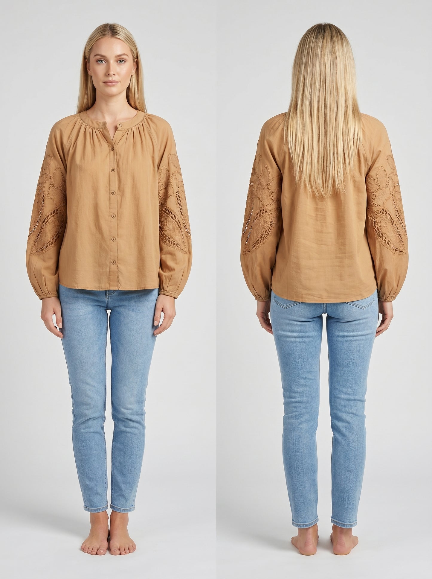 Blouse avec broderie