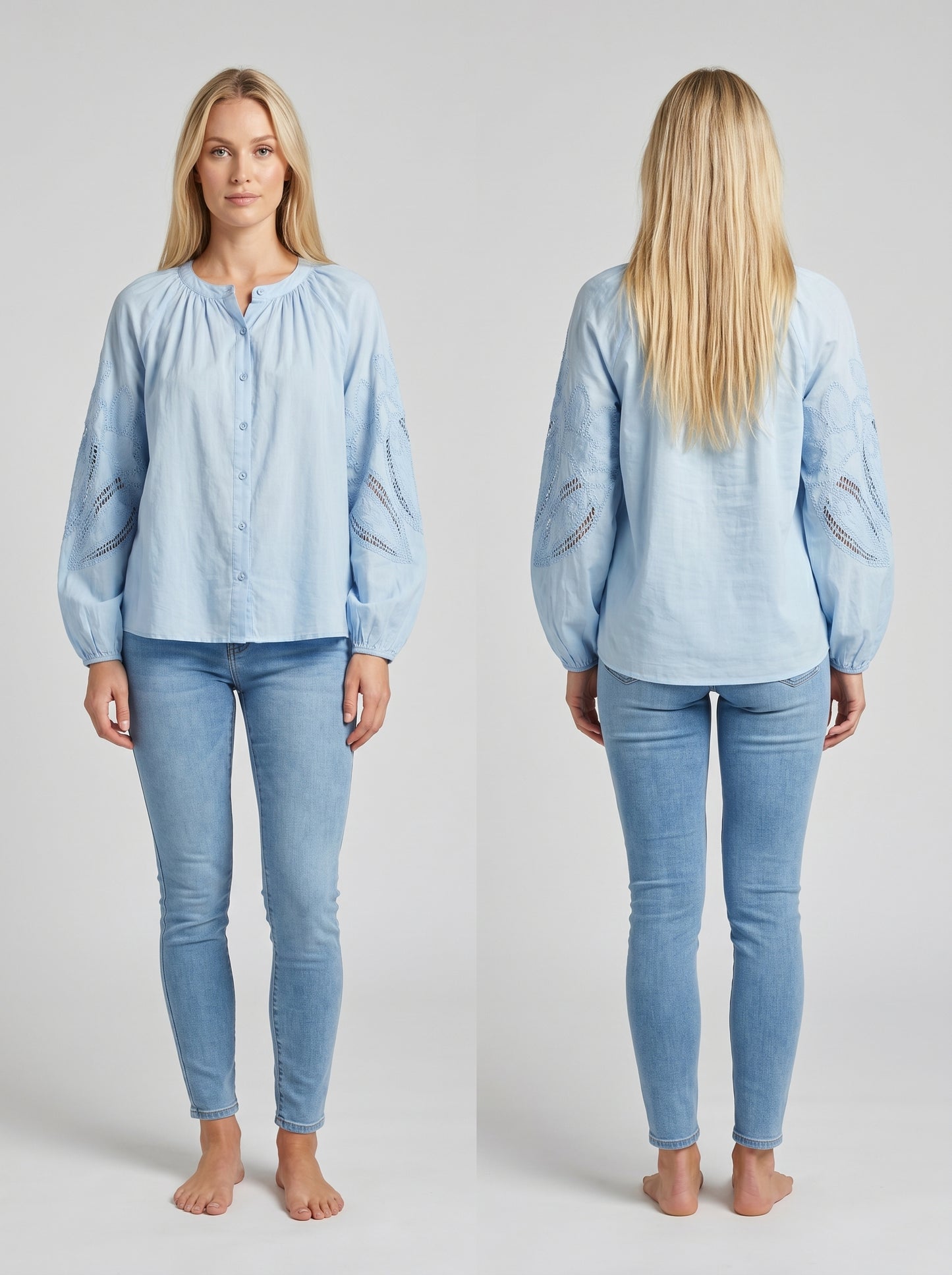 Blouse avec broderie